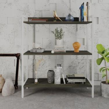 Imagem de Estante para Livros Industrial 3 Prateleiras 104cmx80cm Active Yescasa