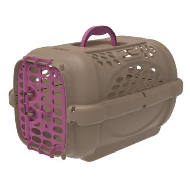Imagem de Caixa de Transporte para Cachorro Gato Pet Panther Gold Nº4 - Plast pe