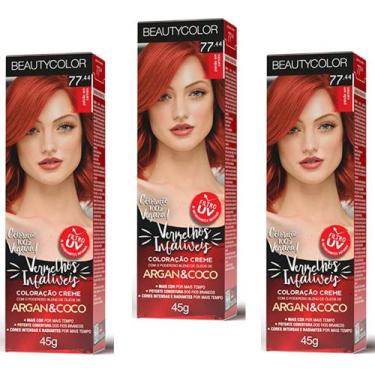 Imagem de TINTURA BEAUTY COLOR CREME ARGAN COLORS 03x96.44 RUIVO CLARO INDECIFRA