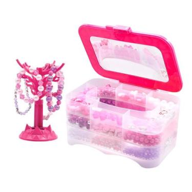 Imagem de Biju Collection Kit Miçanga Infantil Maleta Top - Dm Toys