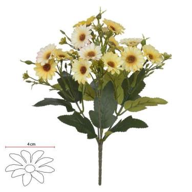 Imagem de BUQUE MARGARIDA X15 (AMARELO OUTONO 2T) 30cm - Flor Arte