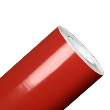 Imagem de Papel Adesivo Vinil Colorido 45cm - 10 Metros - Jussara, Vermelho