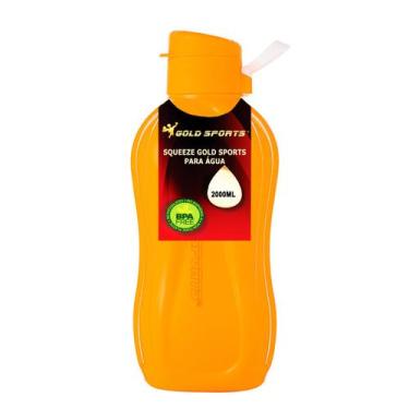 Imagem de Garrafa Squeeze Plástica Gold Sports Resistente II - BPA- FREE  - 2000