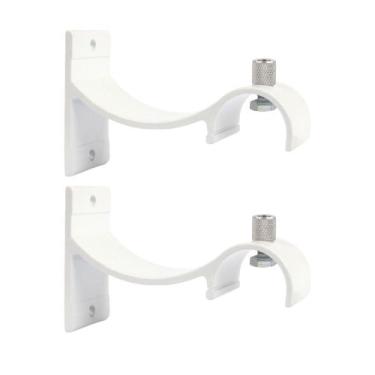 Imagem de KIT 2 Suportes Para Varão Wave Alumínio Perfil Invertido 19mm - decor 