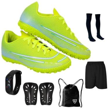 Imagem de Chuteira Society Adulto Juvenil Sosaite Campo Sintético Futebol Nova +