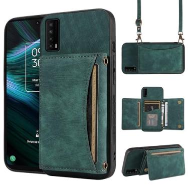 Imagem de Capa de telefone para TCL Stylus 5G 2022 capa carteira com alça de ombro transversal, couro PU, porta-cartão de crédito, bolso fino, suporte para celular, bolsa flip para celular TLC Stylo G5 6,81