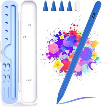 Imagem de Caneta Stylus para iPad de 9ª e 10ª geração, carregamento rápido de 10 minutos para Apple Pencil/iPad Pen, compatível com iPad 10ª/9ª/8ª/7ª/6ª geração/Pro 11/12,9 polegadas/Air 5/4/3 gerações/Mini 6/5