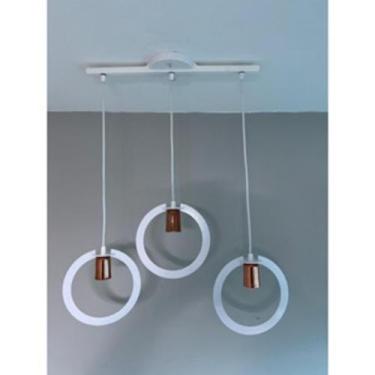 Imagem de Luminária Pendente Geométrico trilho duplo para sala quarto - vilela i