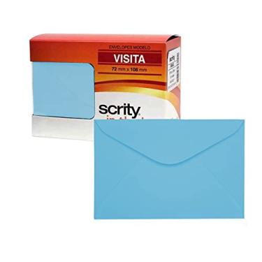Imagem de Envelope Visita Colorido 72x108 Azul Royal Grecia 80g - Pacote com 100, Scrity, CCP 450.08, Azul, 72X108