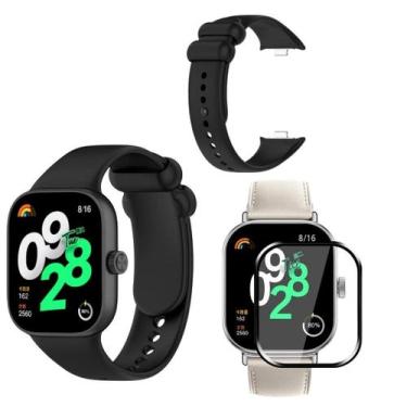 Imagem de Pulseira De Silicone + Pelicula 3D Para Xiaomi Redmi Watch 4 - Tech Ki