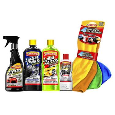 Imagem de Kit Lavagem Completa 5 Itens - Luxcar