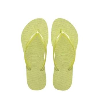 Imagem de Chinelo Havaianas Slim Tradicional, 39/40, Verde matcha