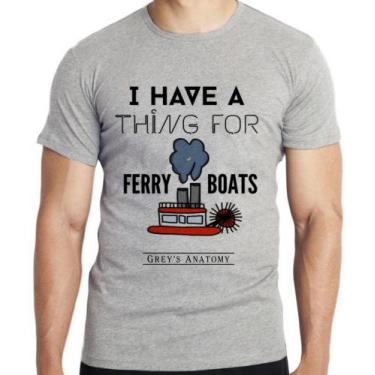 Imagem de Camiseta Grey's Anatomy Barca Derek Blusa criança infantil juvenil adu