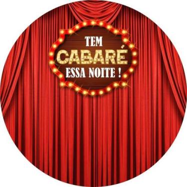 Imagem de Painel Festa Redondo C/ Elástico 1,50m Cabaré - Fadrix