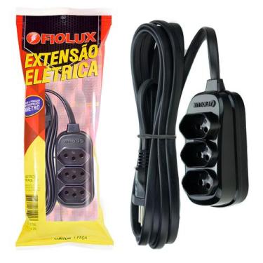 Imagem de Extensao Elétrica 5 Metros Bivolt Fiolux 2P+T, 110V/220V (Bivolt)