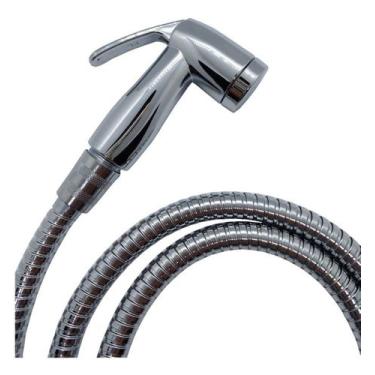 Imagem de Ducha Higienica Metal Gatilho Mangueira 1,50 Mt Sem Registro - FLUIDA