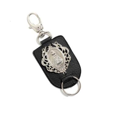 Imagem de Chaveiro de Couro Gourmet Country Mosquetão Nossa Senhora - GRANADO AC