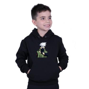 Imagem de Blusa De Moletom Infantil Adulto Casaco Naruto Kakashi - Milene Store,
