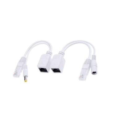 Imagem de Adaptador PoE Passivo - Kit Adaptador Injetor + Separador - Branco - C
