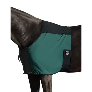 Imagem de Protetor de peito de cavalo elástico e nylon verde profundo G