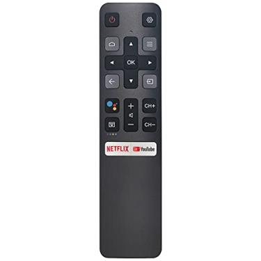 Imagem de SRC802V Sub LRC802V Controle remoto de substituição adequado para TCL 4K Ultra HD Android TV 4-Series S434 43S434 50S434 55S434 65S434 75S434 3-Series 32S330 40S330