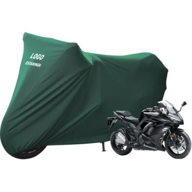 Imagem de Capa De Cobrir Moto Kawasaki Ninja 1000 Não Risca Pintura - Mz, Verde