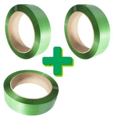 Imagem de 3 Fita pet arquear rolo 16mm industria cintar palete pallet - Tiger em