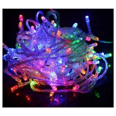 Imagem de Pisca Pisca 220v Natal Led 100 Lâmpadas 8 funções 9 Metros Várias Core