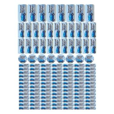 Imagem de 129 Etiquetas Escolares Personalizado Vinil Carros - Tectoner, Carros 