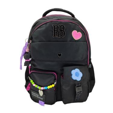 Imagem de Mochila de Costas Rebecca Bonbon 175 Porta Notebook 24594, Preto, Únic
