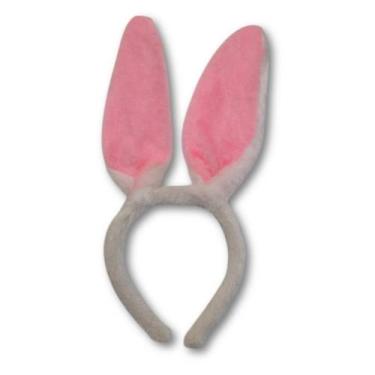 Imagem de Tiara Arco Orelha de Coelho Pelúcia - Festas Brinquedos