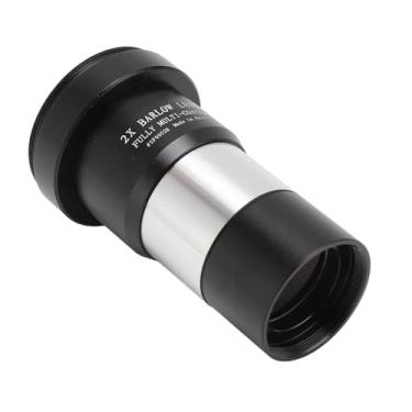 Imagem de Lente Barlow 2X, Lente Barlow de Telescópio de 1,25 pol. Interface de Câmera de Rosca M42x0,75mm para Parafusos de Fotografia T2 Acessórios para Ocular de Telescópio de Metal