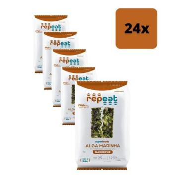 Imagem de Kit 24 Unidades Snack De Alga Marinha 05g Barbecue - Repeat