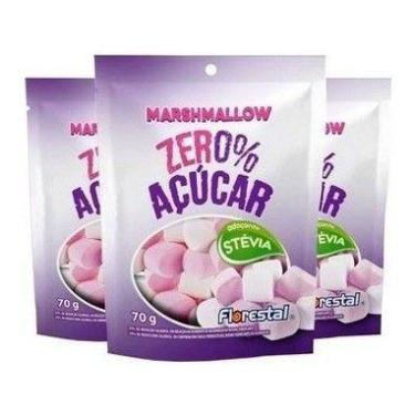 Imagem de 24 Unidades Marshmallow Zero Açúcar Florestal 70g