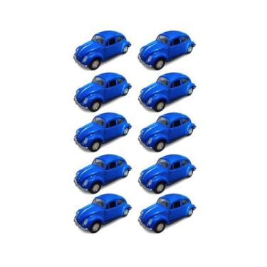 Imagem de Kit 10x Brinquedo carrinho Fusca de propulsão - AP TOYS
