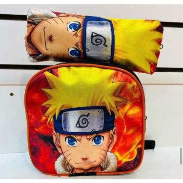 Imagem de Estojo E Lancheira De Menino Kit Escolar Infantil Anime - sem marca