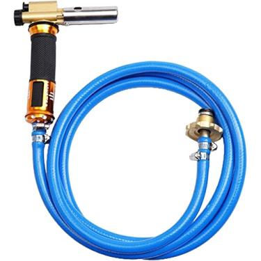 Imagem de Kit de tocha de soldagem a gás liquefeito com mangueira, pistola de soldagem, equipamento de soldagem para solda de propano e kit de tocha de iluminação de aquecimento