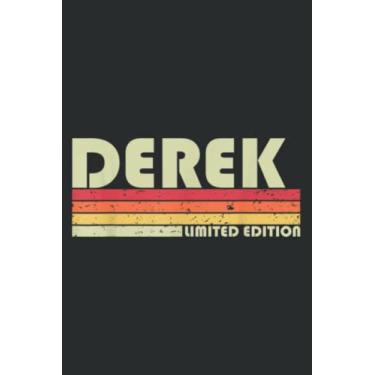 Imagem de Derek Gift Name Personalized Funny Retro Vintage Birthday Good.pdf: Lined Journal Notebook with Memo Diary Subject Planner, 6x9 inches, 120 Pages