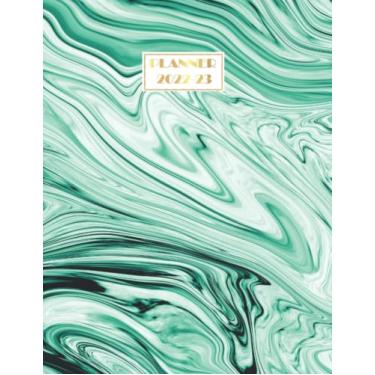Imagem de 2022-2023 Planner: Achieve Goals & Increase Productivity, Time Management, For Mens, Womens 24 Months, Weekly and Monthly Planner January 2022-December 2023, | Special Gold Marble Cover Edition