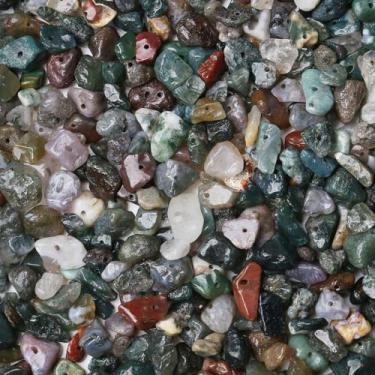Imagem de LAIDANLA Ágata indiana 400 peças de contas de pedra de lascas naturais 5-8 mm cristal de cura pedras irregulares perfuradas faça você mesmo pedras soltas contas de cristal para pulseira brincos colar fabricação de joias artesanato