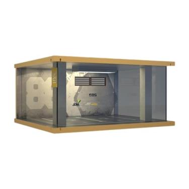 Imagem de Almencla 1/32 Diecast Car Display Case, Organizador de Garagem Display Case, Brinquedo de Cena de Veículo, Cena de Estacionamento de Carro, Caixa de Exposição, Style B