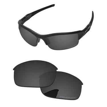 Imagem de PapaViva Lentes de reposição para óculos de sol Oakley Flak Jacket OO9008 63 mm, Preto liso, Flak Jacket