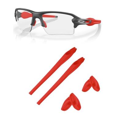 Imagem de Kits de borracha de substituição para óculos de sol Oakley Flak 2.0 OO9295|Flak 2.0 XL OO9188 - Vermelho