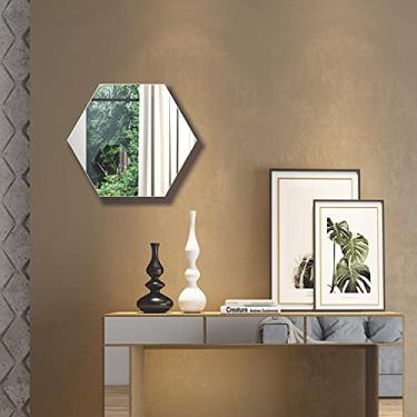 Imagem de Painel Decorativo Hexagonal Espelhado de 69cm Dalla