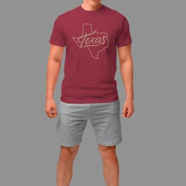 Imagem de Camisetas Básica Masculina Moda Country Gola Redonda - Rodliwes, Verme