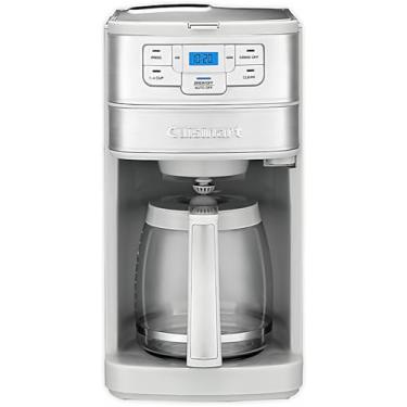 Imagem de Cuisinart Cafeteira Automática De Aço Inoxidável Para Moer E Preparar 12 Xícaras Com Programação De 24 Horas, Configuração De 1 A 4 Xícaras E Jarra De Vidro