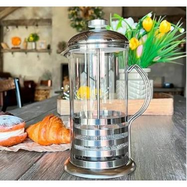 Imagem de Prensa Francesa de Vidro e Aço Inox, 350ml, Com Filtro de Café