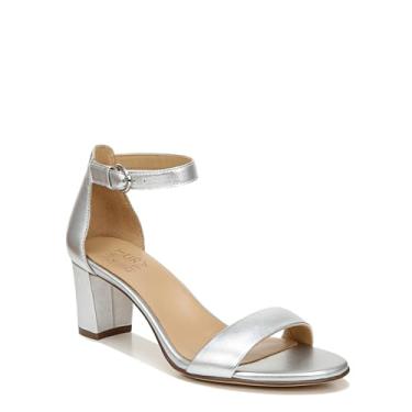 Imagem de Naturalizer Sandálias femininas de salto Vera, Silver Leather, 7.5
