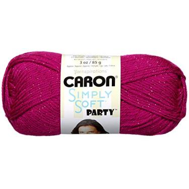 Imagem de Caron Fio de festa Simply Soft (pacote com 3) Fúcsia Sparkle H97PAR-2