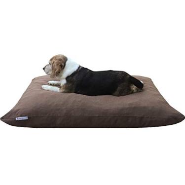 Imagem de Capas de almofada para animais de estimação 2 DIY Do It Yourself Dogbed4less: capa externa com zíper para edredom de animais de estimação + capa interna de forro à prova d'água em tamanho médio ou grande para cães e gatos – apenas cobreDogbed4less 36"X29" Medium marrom 36X29CC+IC-FLAT